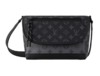 LOUIS VUITTON Pulse Messenger 品牌徽标磁扣开合 涂层帆布 单肩斜挎包 小号 男款 黑色 商品缩略图0