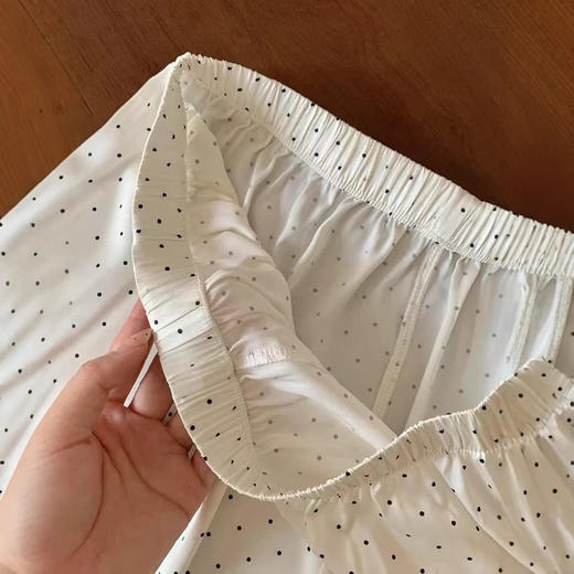 【把清风穿身上】春夏水柔缎面仿真丝缎面家居裤长裤 小清新居家清风宅宅短裤睡眠裤 商品图1