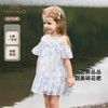 英氏女童连衣裙夏季短袖满印绣花2025新款女宝宝裙子YRLCJ2R007A 商品缩略图0