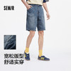 森马牛仔短裤男2025夏季新款美式做旧复古水洗裤子宽松五分裤凉感 商品缩略图1