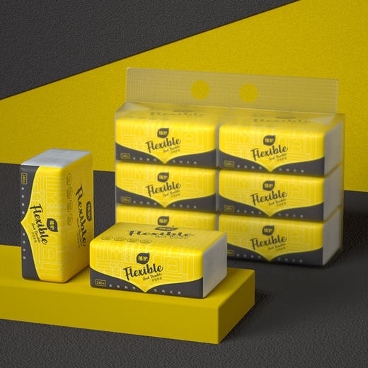 植护阳光心情柔韧纸面巾118*175mm/4层 60抽/包 6包*2提【XPTX】 商品图1