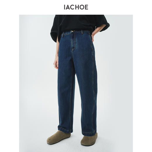 棉仓3621519009-IACHOE【辣妹儿】原浆色牛仔裤 商品图4