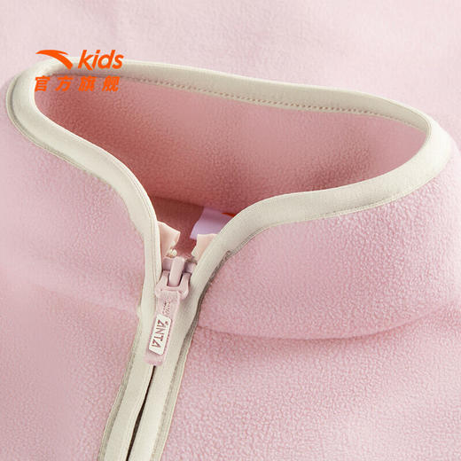 安踏儿童外套女大童粒暖绒冬季加绒保暖摇粒针织摇粒绒外套362516715 商品图2