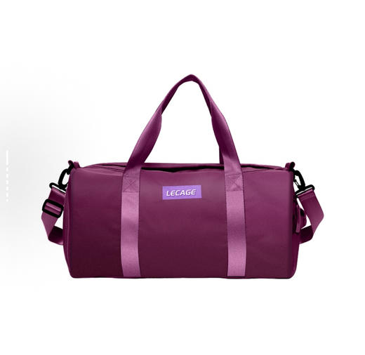 乐凯奇 LECAGE 干湿分离健身包防水 可折叠游泳包 牛津纺 男女同款 41*24*23cm 白色黑色蓝色 商品图7