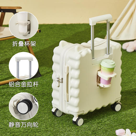 【行李箱儿童可骑坐】学生登机旅行箱 18新款小型卡通印LOGO拉杆密码箱  国庆假期出游 商品图10