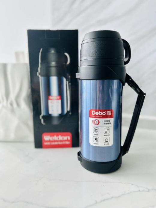 🥇【品牌直发】出行必备超大容量水壶！🔺德国德铂Debo韦尔登304不锈钢保温保冷壶1200ml！🌈夏季装冰水可保冰，冬季带热水可保温~ 商品图3