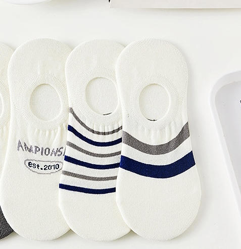 🔥❗超赞❗19.9到手15双‼️【好韩的条纹小熊船袜我超爱！🔺无骨软糯谁穿谁知道！】 🍹春夏款·5色韩系简约条纹无骨棉袜 🌈 质感软软糯糯不勒脚！ 商品图5