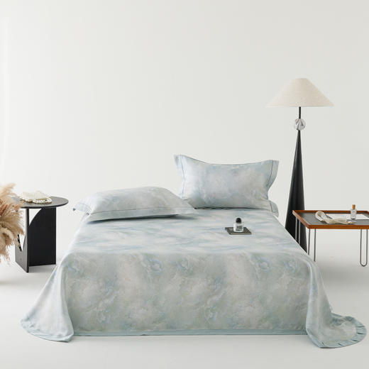 【可机洗】天丝软凉席三件套 凉感竹纤维席床单柔软丝滑莱赛尔天丝夏凉被 商品图0