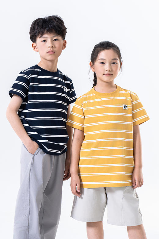 连绵·儿童A类条纹T恤 商品图0