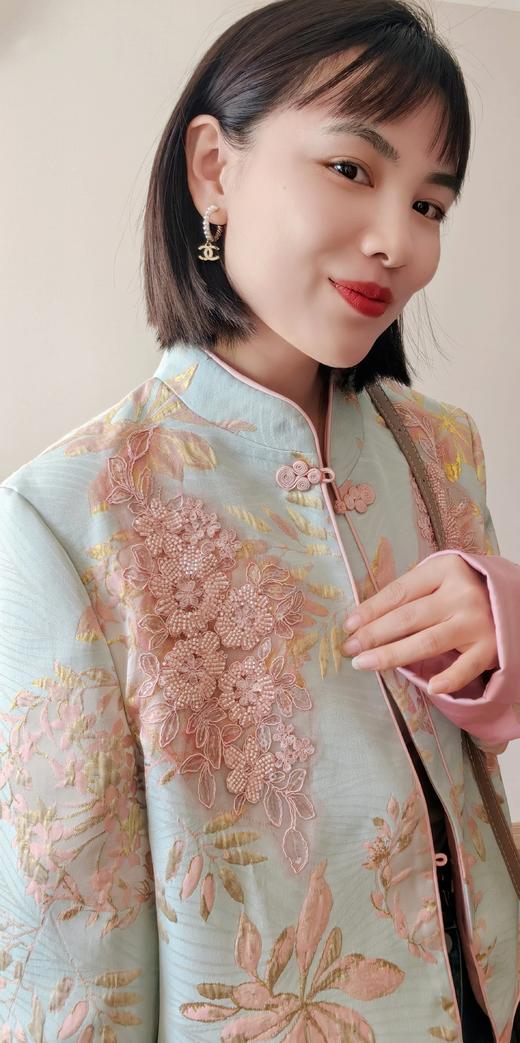 芊芊繁花珍珠重工艺锦绣提花国风外套 商品图8