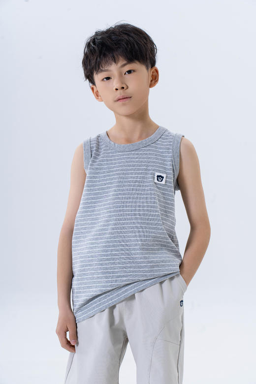 连绵·儿童A类条纹背心XZ090 商品图0