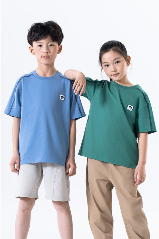 连绵·儿童A类纯色T恤 商品图0