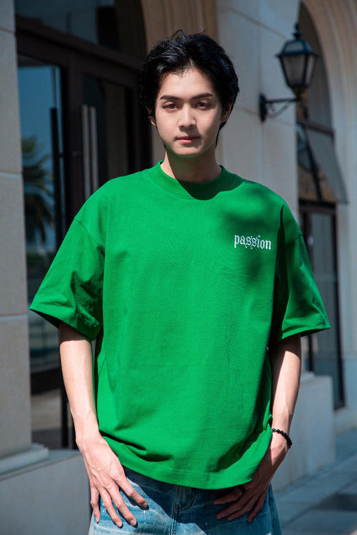 S512412279复古字母短袖T恤 商品图0