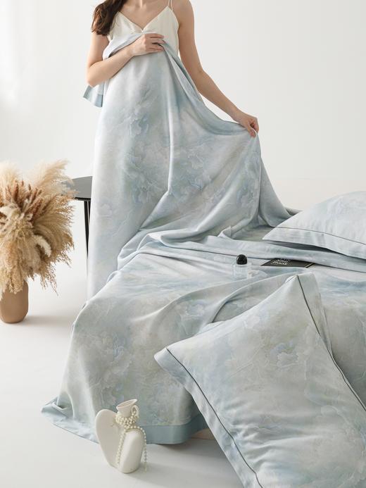 【可机洗】天丝软凉席三件套 凉感竹纤维席床单柔软丝滑莱赛尔天丝夏凉被 商品图2