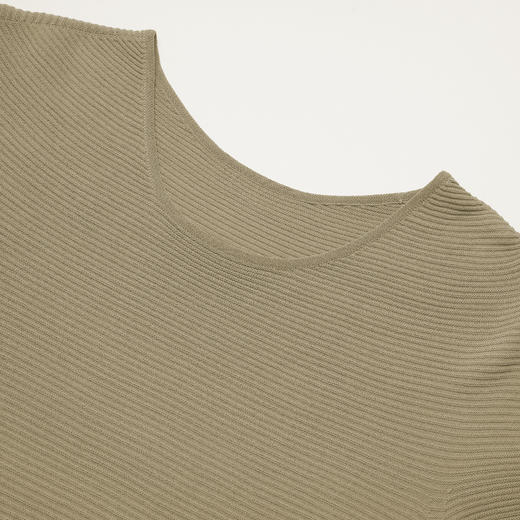 ROMI STUDIO“裸肤挚爱” 轻薄冰爽透气针织基础款纯色短袖T恤M3990 商品图5