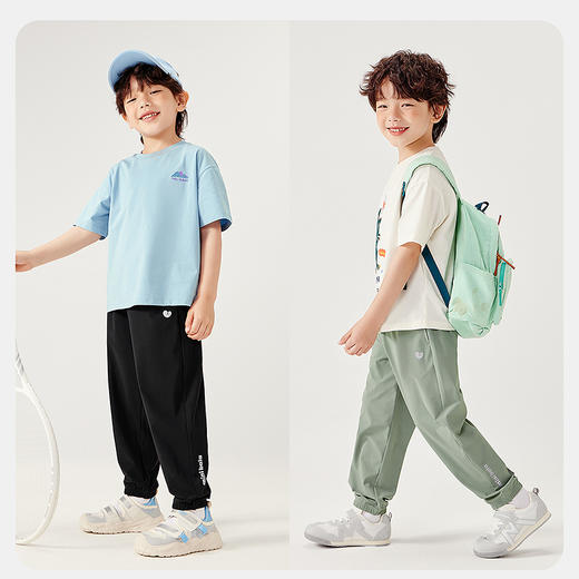 【UPF50+】迷你巴拉男女童夏季凉感透气防晒校园裤长裤运动裤 商品图2