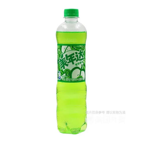 美年达青苹果味600ml*24 商品图1