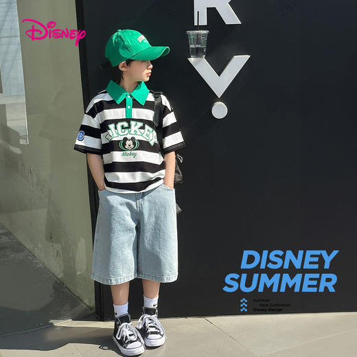 【120-160】【迪士尼】男童夏款短袖t恤polo衫 商品图0