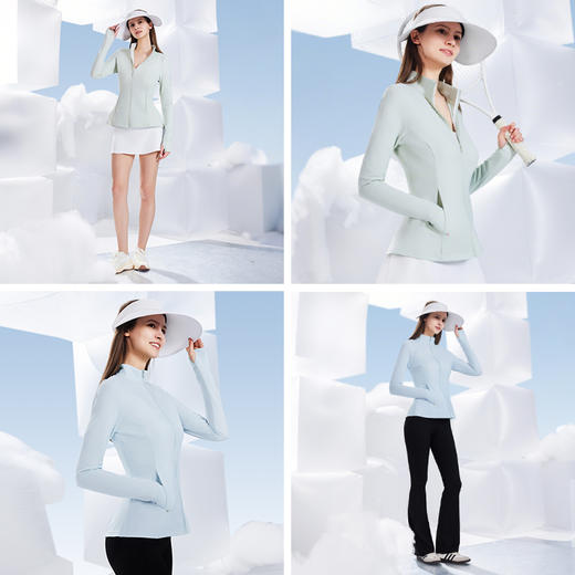 素湃Supield立领修身防晒衣女全波段防晒UPF600收腰显瘦防晒服夏 商品图5