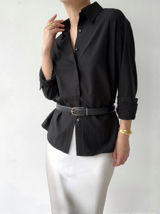 VC｜AW24159 Atlas belt  [头层小牛皮腰带 黑银 / 黑金 / 棕银 / 棕金 ] 商品图1