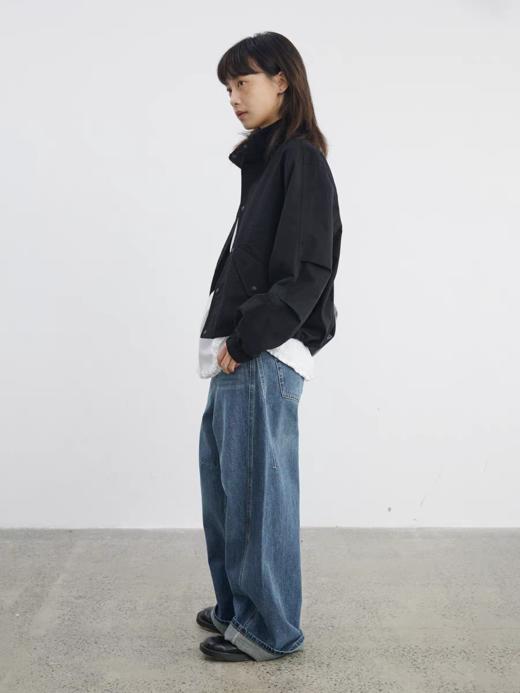 步履不停/5A42101C/水洗弯刀牛仔裤 商品图3