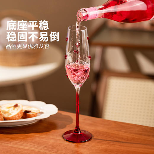 摩登主妇蝴蝶结红酒杯子套装高脚杯2025新款家用高颜值白葡萄酒杯 商品图1