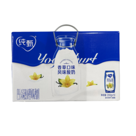 T纯甄巴氏杀菌热处理香草味风味酸奶利乐钻200G×10包
