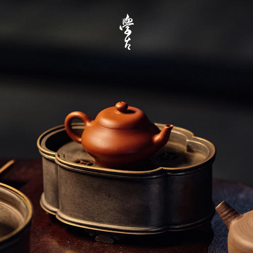 娜家海棠壶承 中式复古手工纯锡储水式 商品图0