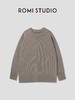 ROMI STUDIO“经典回归”腔调穿搭羊毛混纺圆领浅驼色毛衣23AWWM285 商品缩略图1