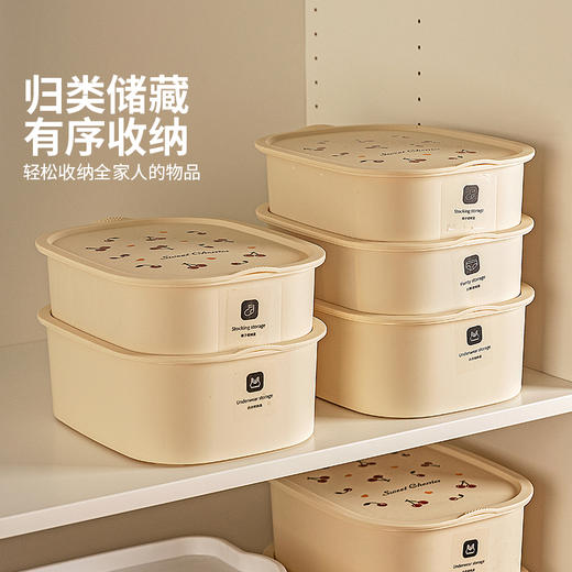 摩登主妇内衣收纳盒家用分格贴身衣物袜子内裤文胸三合一整理神器 商品图3