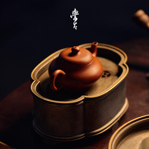 娜家海棠壶承 中式复古手工纯锡储水式 商品图2