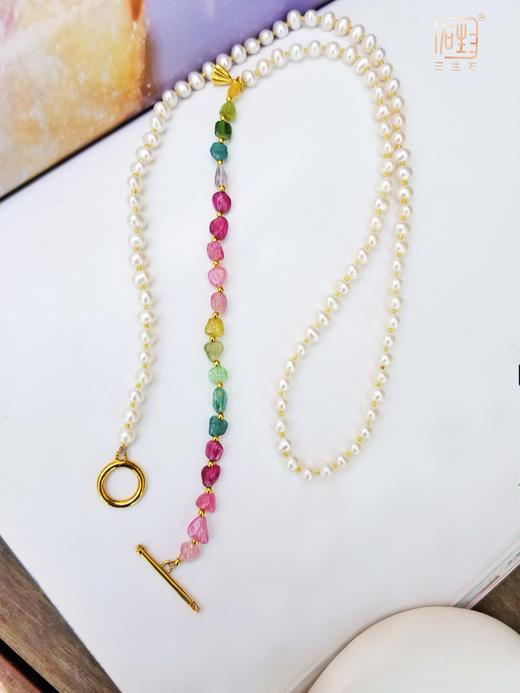 春日必“玺”--彩色碧玺珍珠设计项链 商品图7