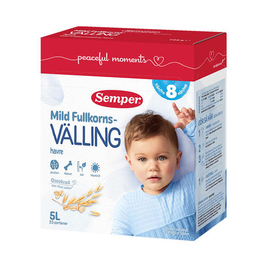 [瑞典]森宝谷物奶粉725g. Semper Fullk Valling 725g 商品图5