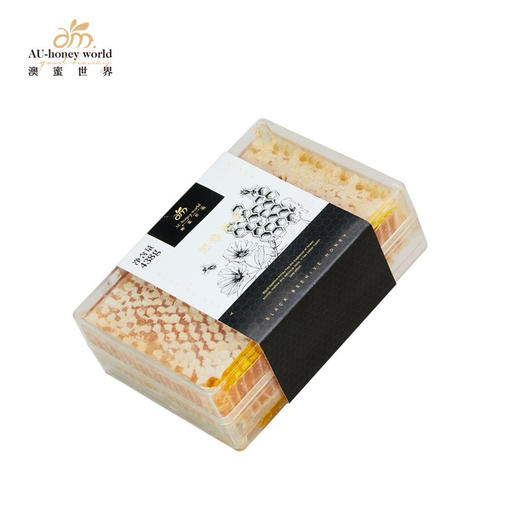 【分仓直发包邮】 澳蜜世界新疆黑蜂巢蜜438克单瓶礼盒（限定勺*1把） 商品图1