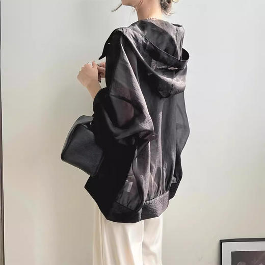 现货日系新款时尚轻薄连帽防晒衣服女夏季防紫外线遮阳防晒衫 商品图3