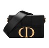 DIOR迪奥 30 Montaigne CD金扣翻盖 光面皮革盒子包斜挎单肩包女款 黑色 商品缩略图0