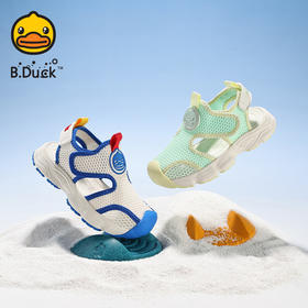 B.Duck小黄鸭童鞋男童凉鞋夏季透气网面运动鞋儿童沙滩鞋24-30 B2686851