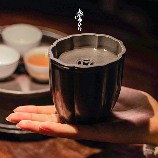 娜家清和建水 中式复古手工锡制储水式250ml 商品图3