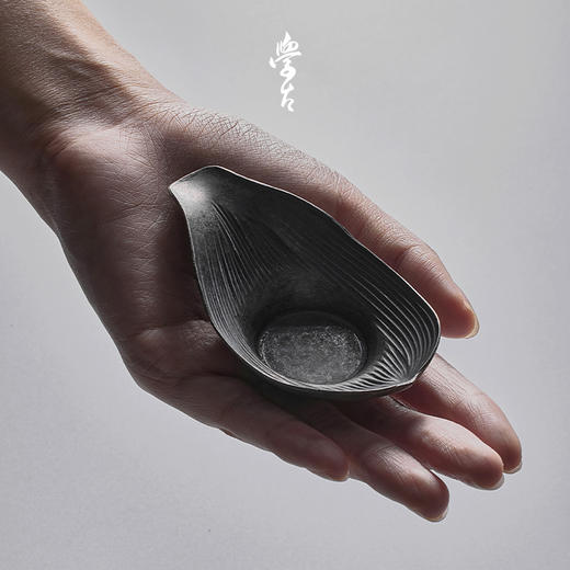 娜家荷花茶托 中式复古纯锡制品茗 商品图5