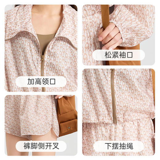 I’d爱帝洋气印花翻领防晒衣夏季薄款户外防晒套装 商品图6