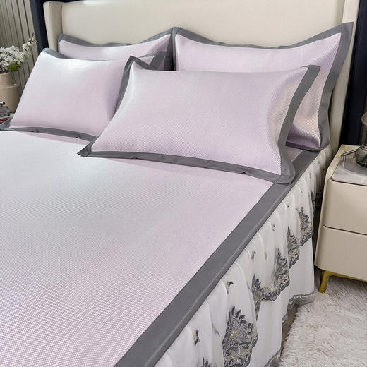 高品质加厚加密冰藤床裙凉席 清凉舒适柔软无痕凉席 商品图3