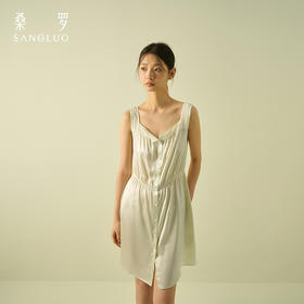 “无”色纯净』桑罗无袖吊带裙短款夏季新品简约高级感