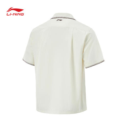【XL断码】李宁篮球系列男子印花翻领舒适透气百搭休闲短袖衬衫ASHU559【库存有限，如无货将做退款，介意慎拍！】 商品图1