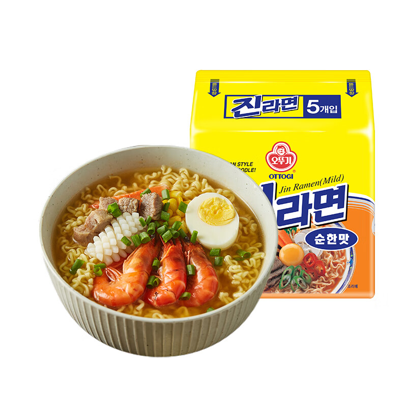 不倒翁 金拉面原味金拉面120g*5袋
