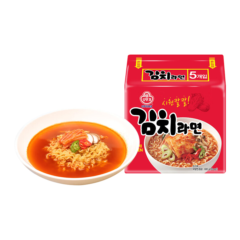 不倒翁 泡菜拉面120g*5袋