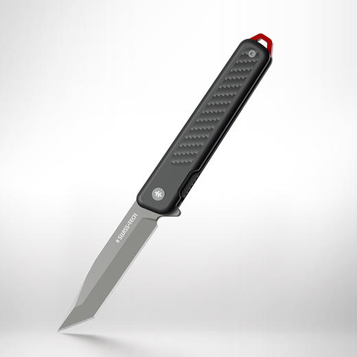 SWISS+TECH瑞士科技 山魈碳纤维手柄户外折叠小刀 商品图5