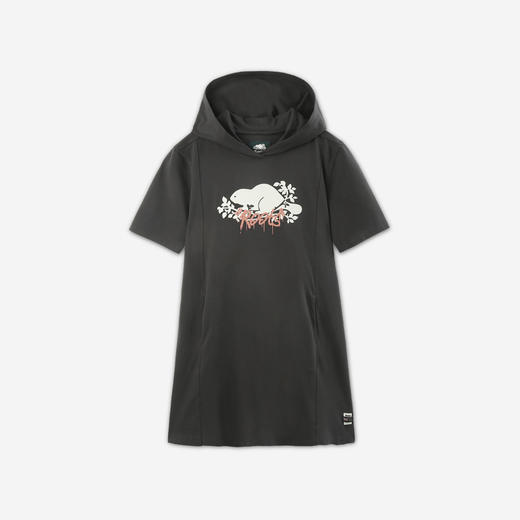 (2件9折)(多色)【Roots】女式休闲海狸连帽连衣裙 商品图1