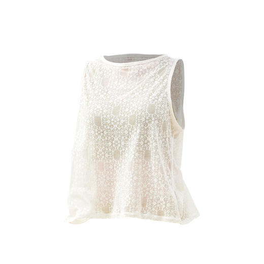 美愫新款瑜伽服罩衫无袖上衣女夏季百搭运动后背镂空扭结休闲T桖 商品图4