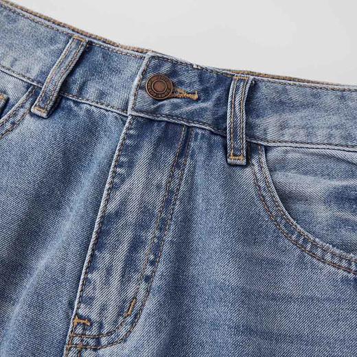 ROMI STUDIO “重磅丹宁” 莱赛尔混纺洗水竹节毛边牛仔裤 24SSF177 商品图1