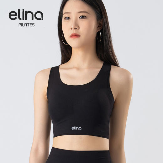 一恋•普拉提 2025春季新款固定杯运动内衣撞色交叉美背瑜伽背心EMM017 商品图8